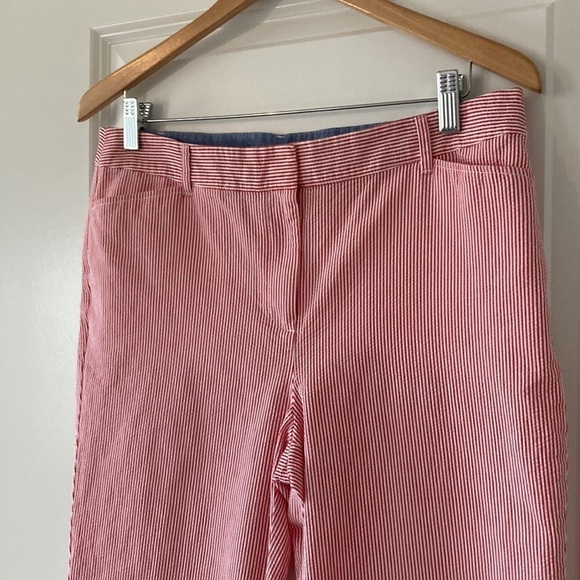 Talbots 10 crop pants red white - Picture 3 of 11